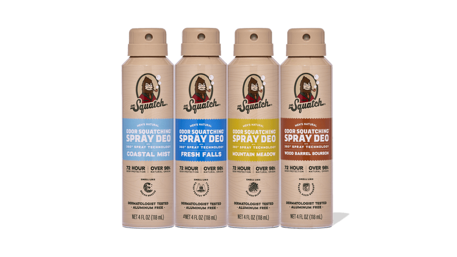 Spray Deodorant 4-Pack - Simple Bottle-Set
