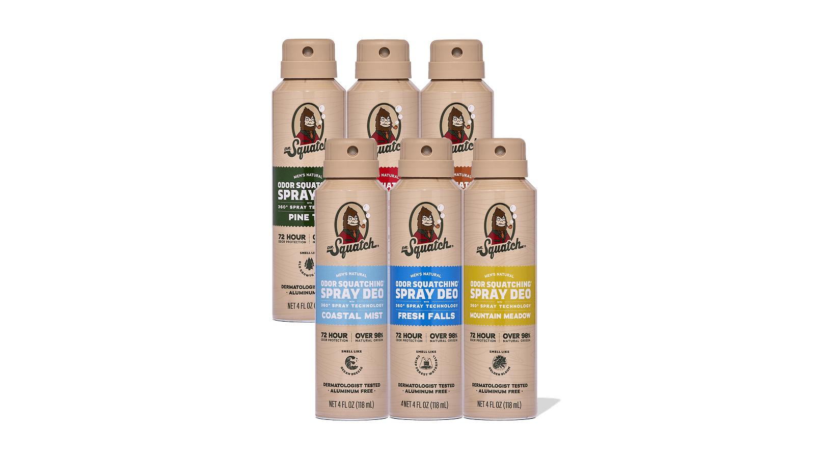 Spray Deodorant 6-Pack - Portable Flavor-Starter