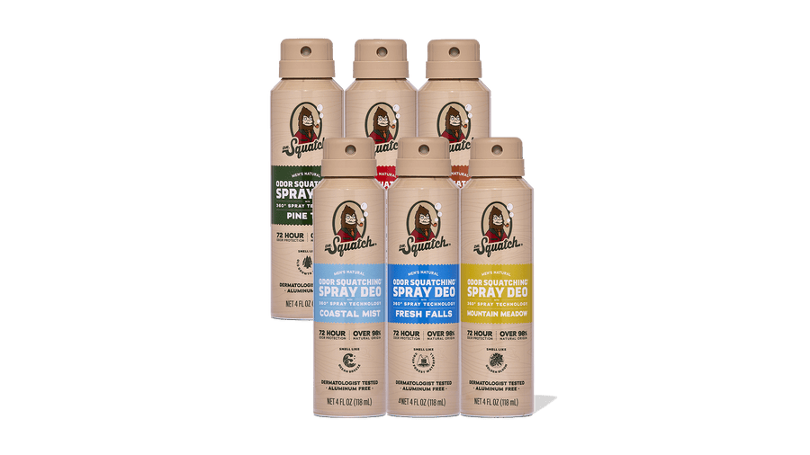 Spray Deodorant 6-Pack - Portable Flavor-Starter