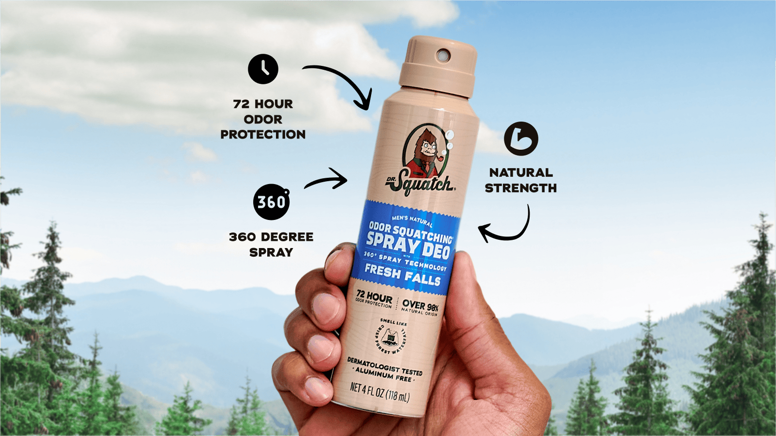 Spray Deodorant 4-Pack - Simple Bottle-Set