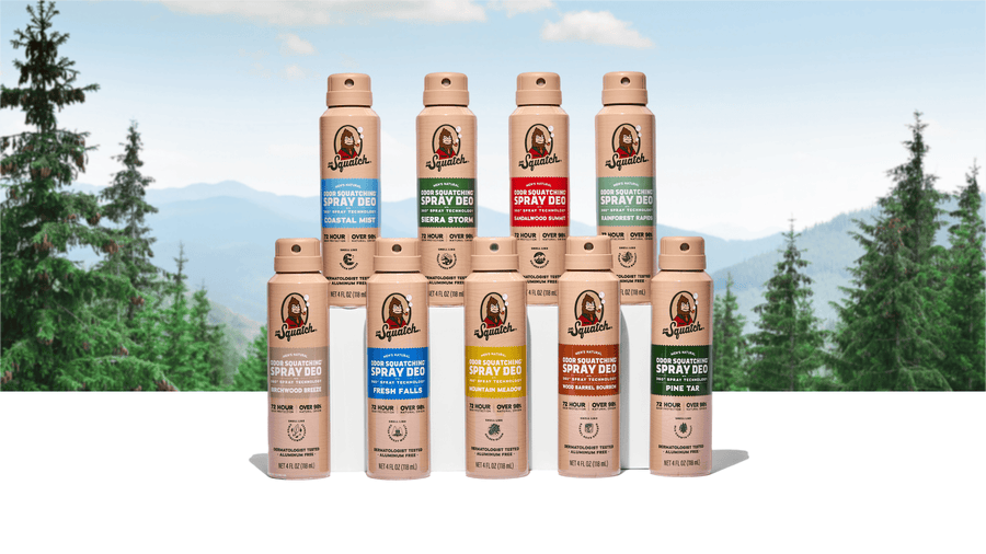 Spray Deodorant 4-Pack - Simple Bottle-Set