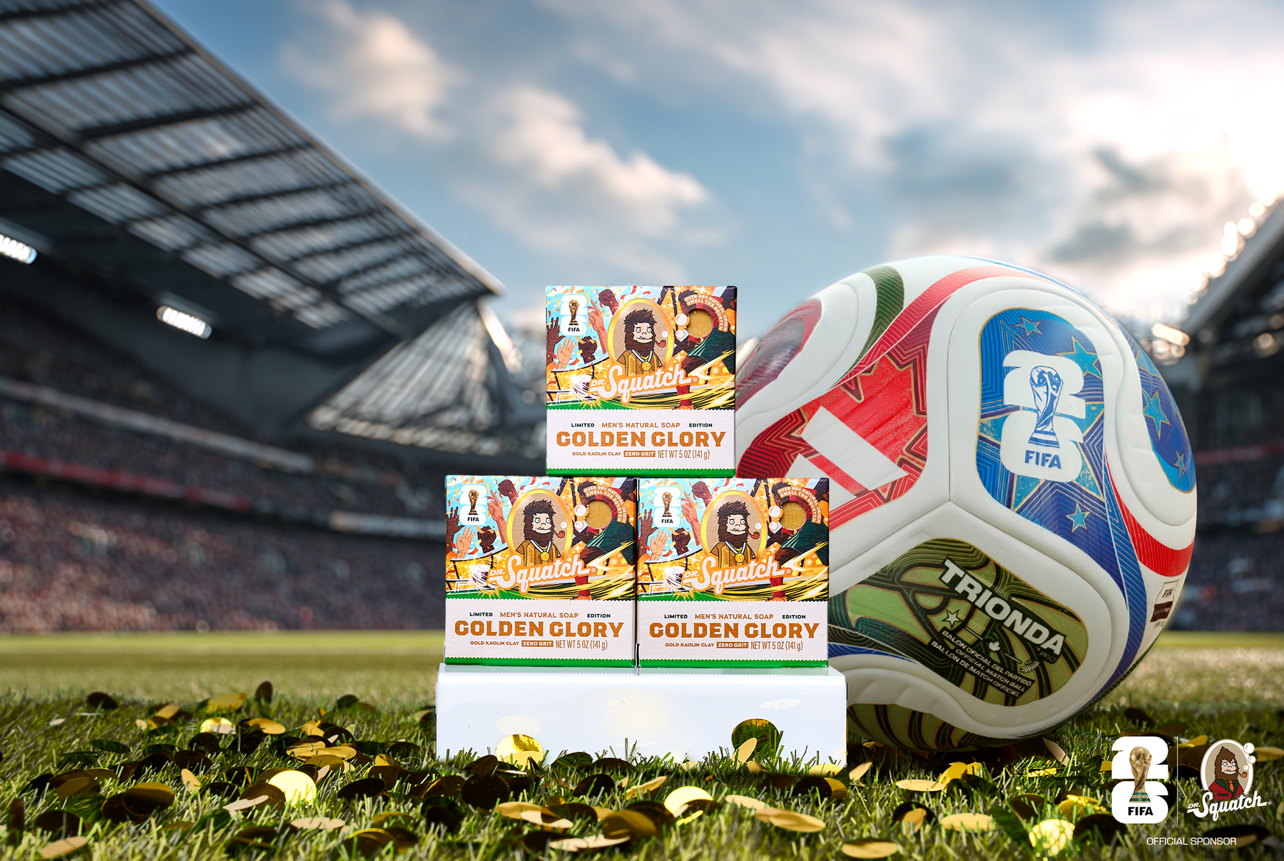 FIFA Golden Glory 3-Pack Bar Soap Bundle - All-Day Hydration-Kit