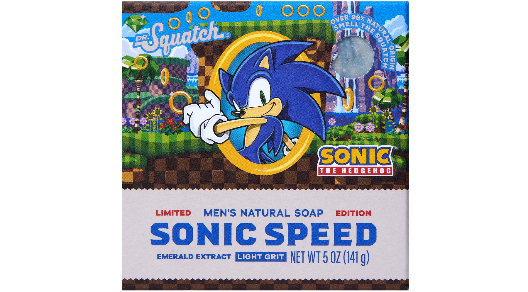 Sonic Speed Super Pack - Dr. Squatch Exclusive Limited Edition Bar Soap and Deodorant Bundle - Patio Bottle-Set