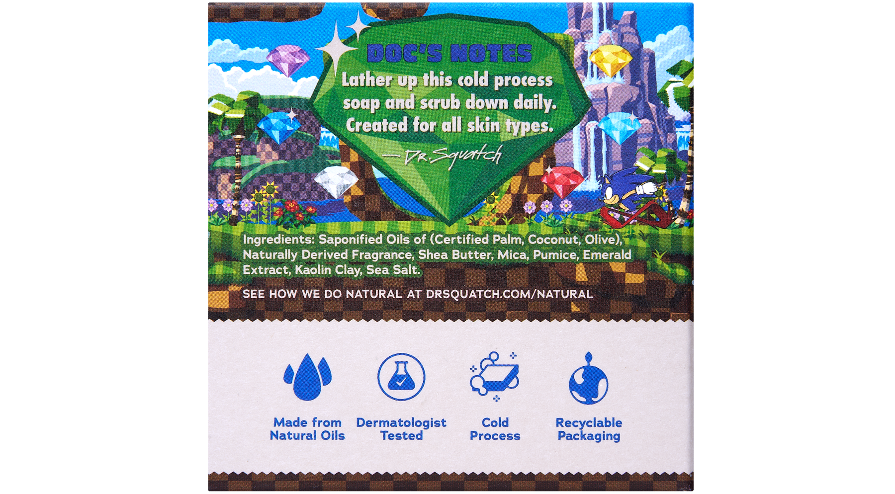 Sonic Speed Super Pack - Dr. Squatch Exclusive Limited Edition Bar Soap and Deodorant Bundle - Patio Bottle-Set