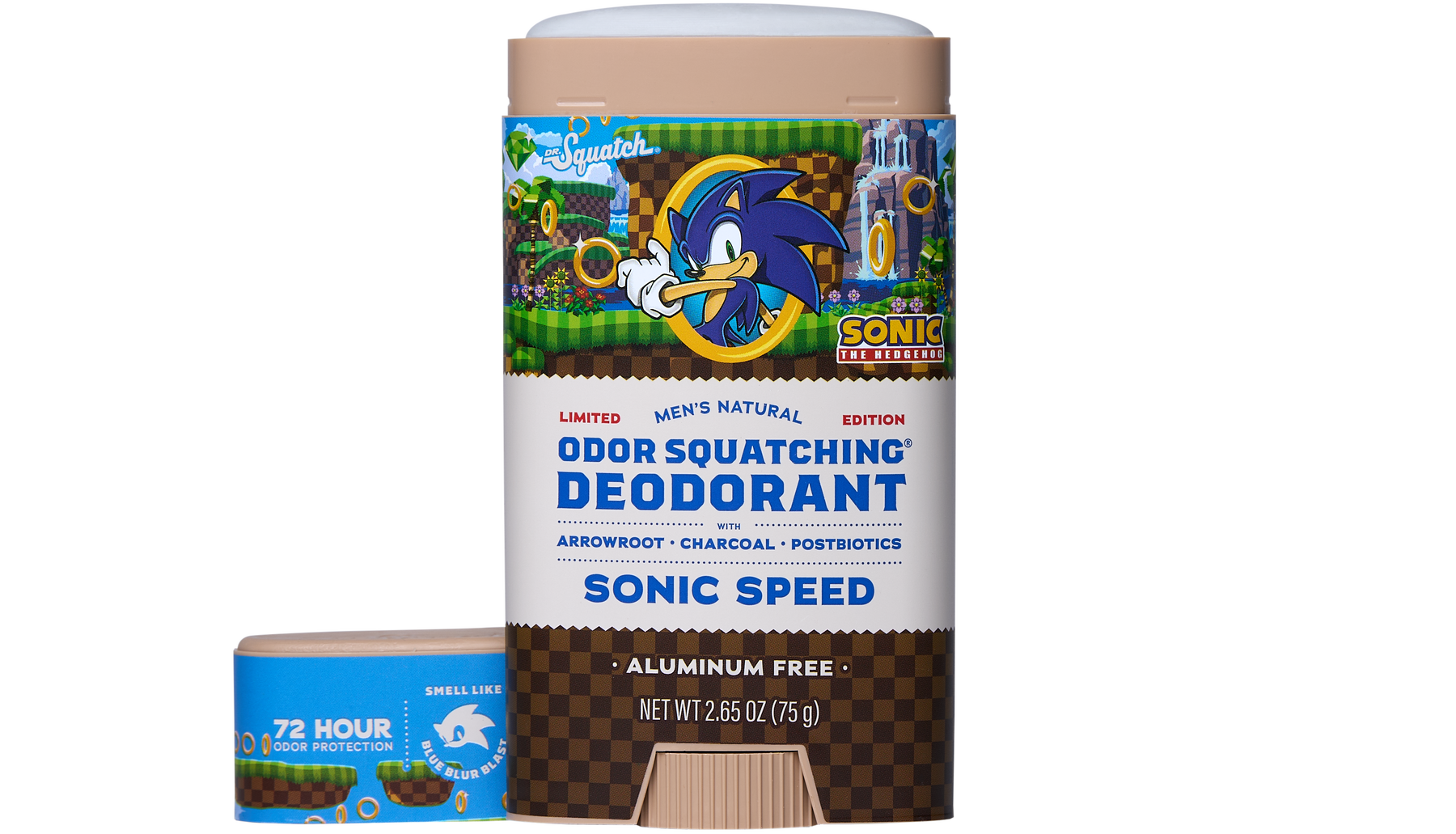 Sonic Speed Super Pack - Dr. Squatch Exclusive Limited Edition Bar Soap and Deodorant Bundle - Patio Bottle-Set