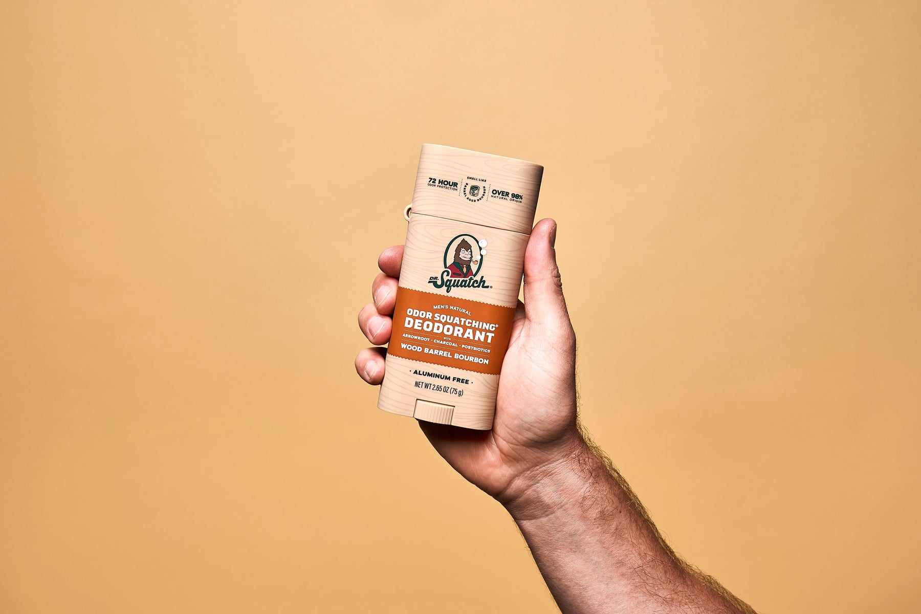 Wood Barrel Bourbon Deo Flask - Outdoor Mountain-Fresh