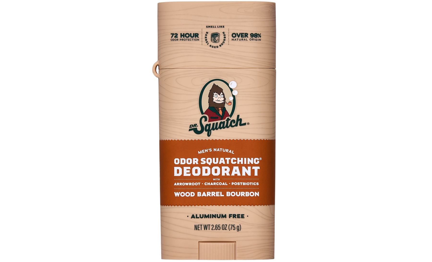 Wood Barrel Bourbon Deo Flask - Outdoor Mountain-Fresh