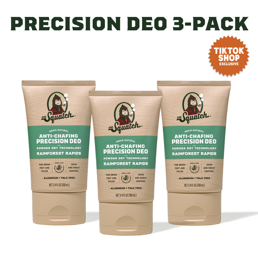 Precision Deo Rainforest Rapids - 3-Pack - Lightweight Bottle-Starter
