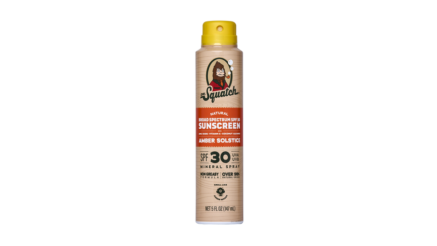 Dr. Squatch Spray Sunscreen | SPF 30 UVA/UVB Protection | Non-Greasy Mineral Sunscreen for Men - Patio Starter-Choice