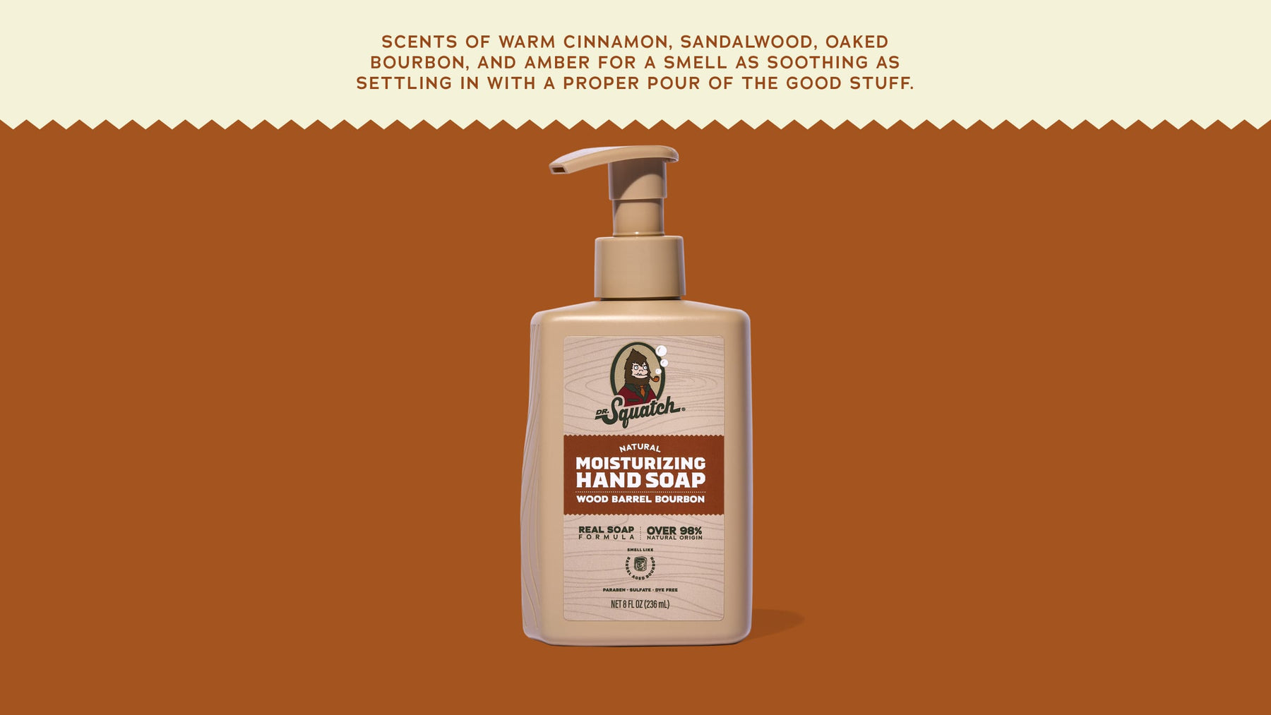 Wood Barrel Bourbon Hand Soap - Modern Canyon-Clean