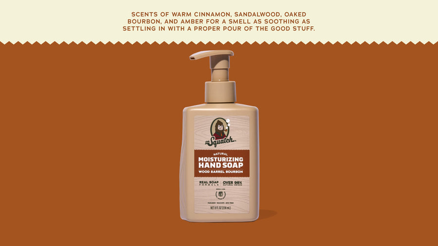 Wood Barrel Bourbon Hand Soap - Modern Canyon-Clean