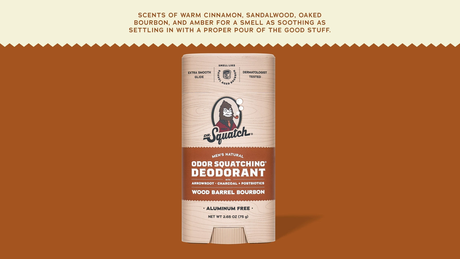 Wood Barrel Bourbon Deodorant - Handy Rinse-Ready
