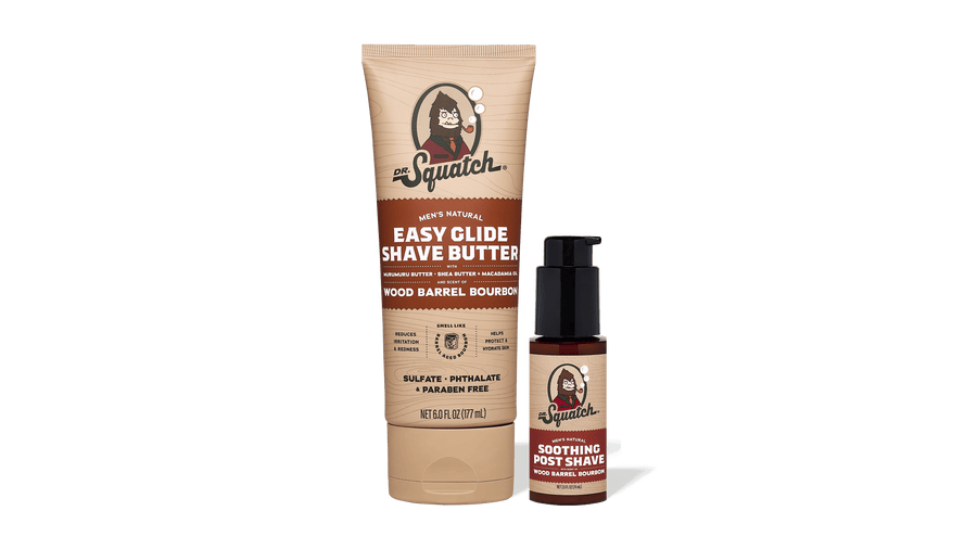Wood Barrel Bourbon Smooth Shave Bundle - All-Day Starter-Pack