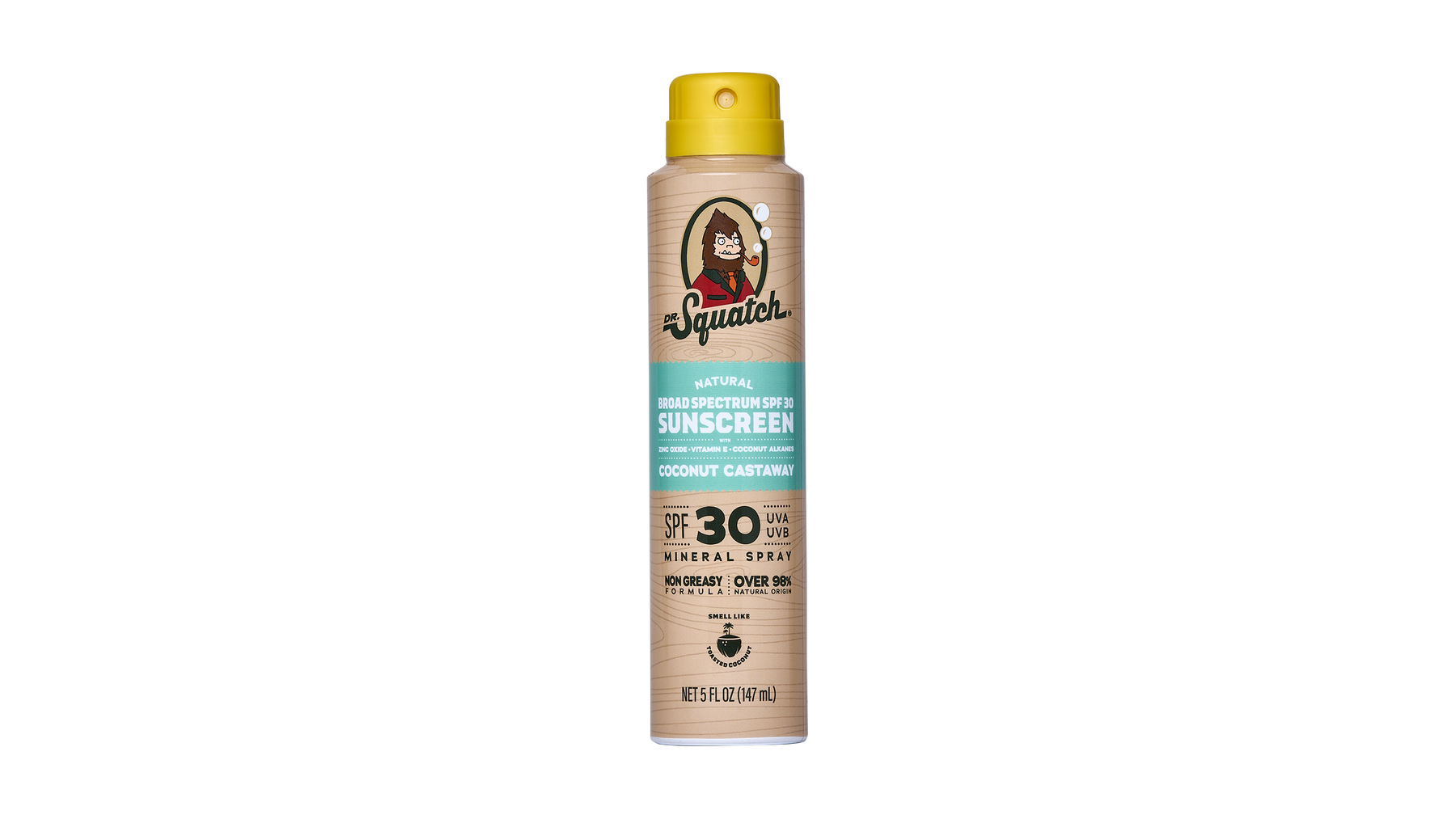 Dr. Squatch Spray Sunscreen | SPF 30 UVA/UVB Protection | Non-Greasy Mineral Sunscreen for Men - Patio Starter-Choice