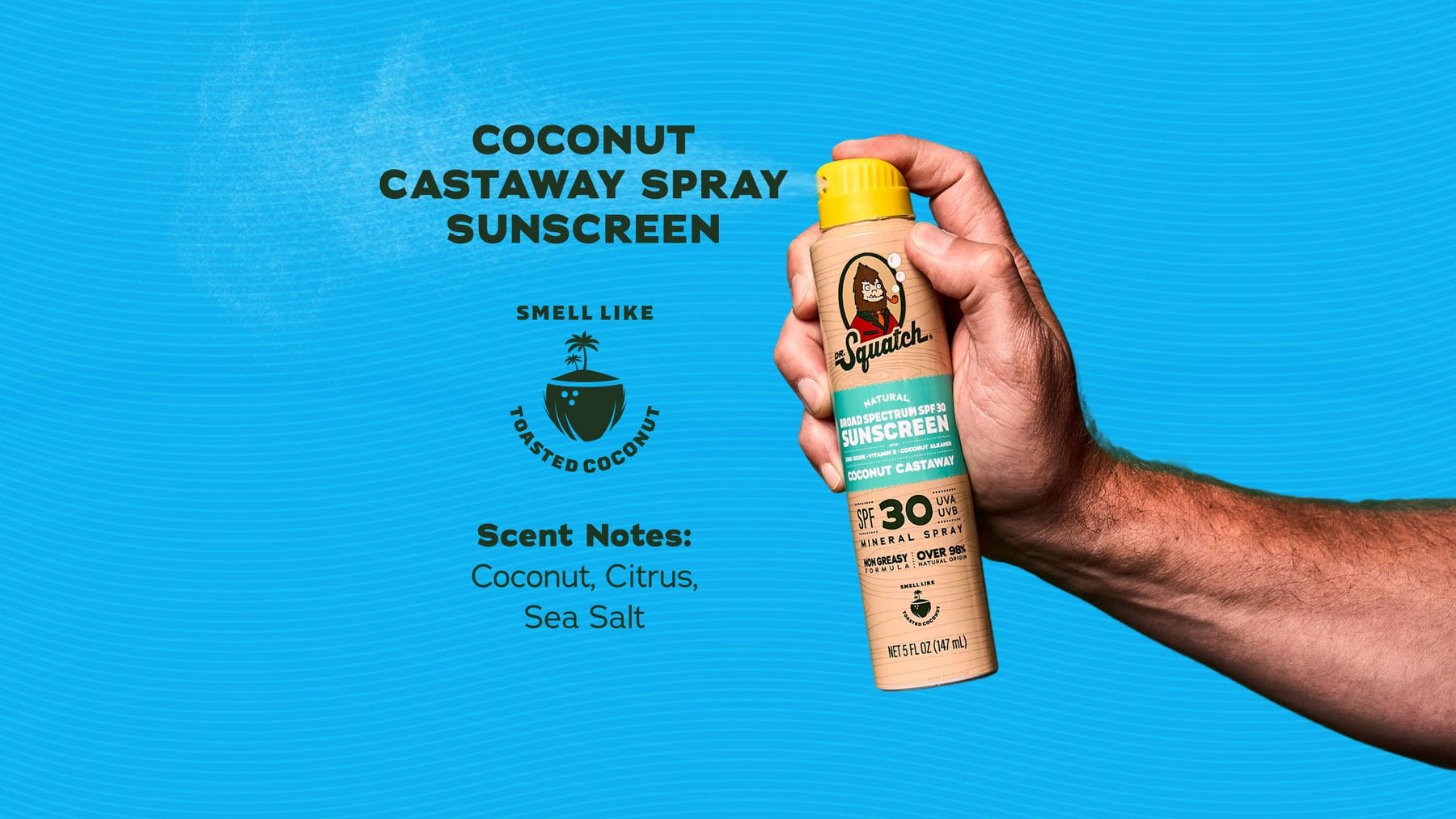Coconut Castaway Spray Sunscreen - Smooth Clean-Finish