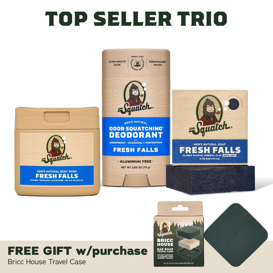 Soap, Deo, Body Wash + Travel Case V2 - Daily First-Sip