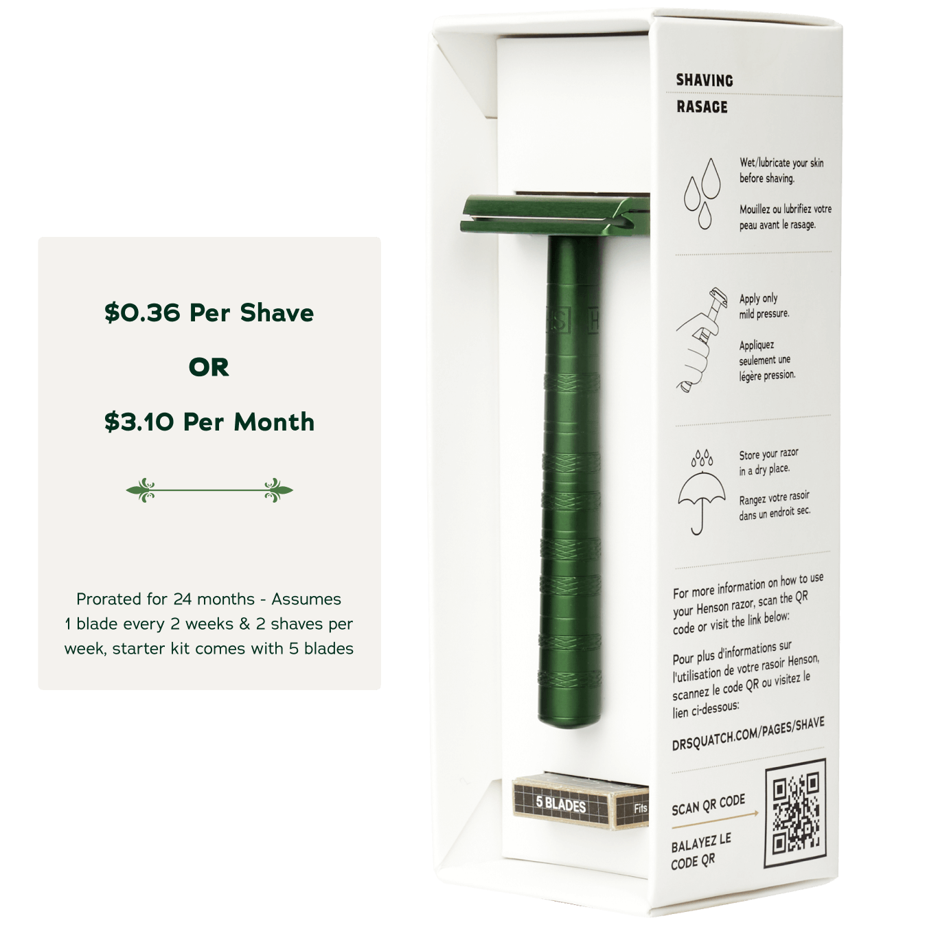 Safety Razor - Casual Rinse-Ready