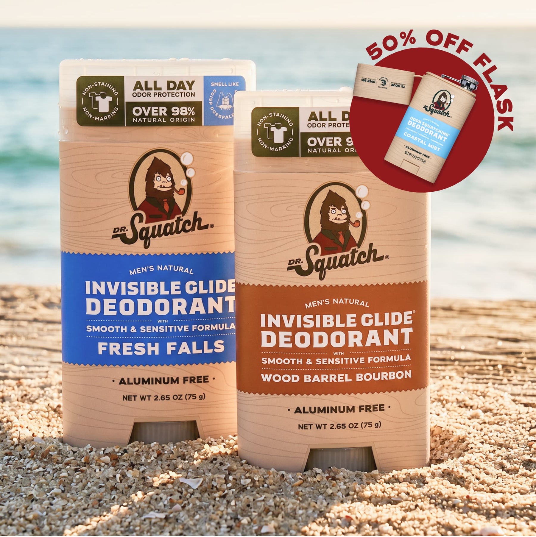 2-Pack Glide + Deo Flask - Patio Suds-Care