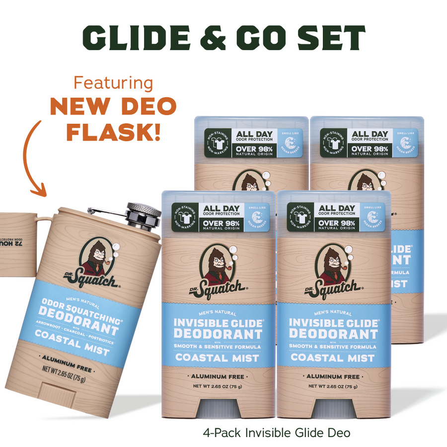 Coastal Mist IG Glide 4-Pack + Deo Flask - Chilled Easy-Bundle
