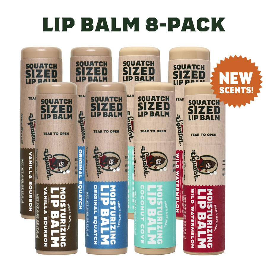 Lip Balm 8-Pack - Grab-and-Go Bottle-Set
