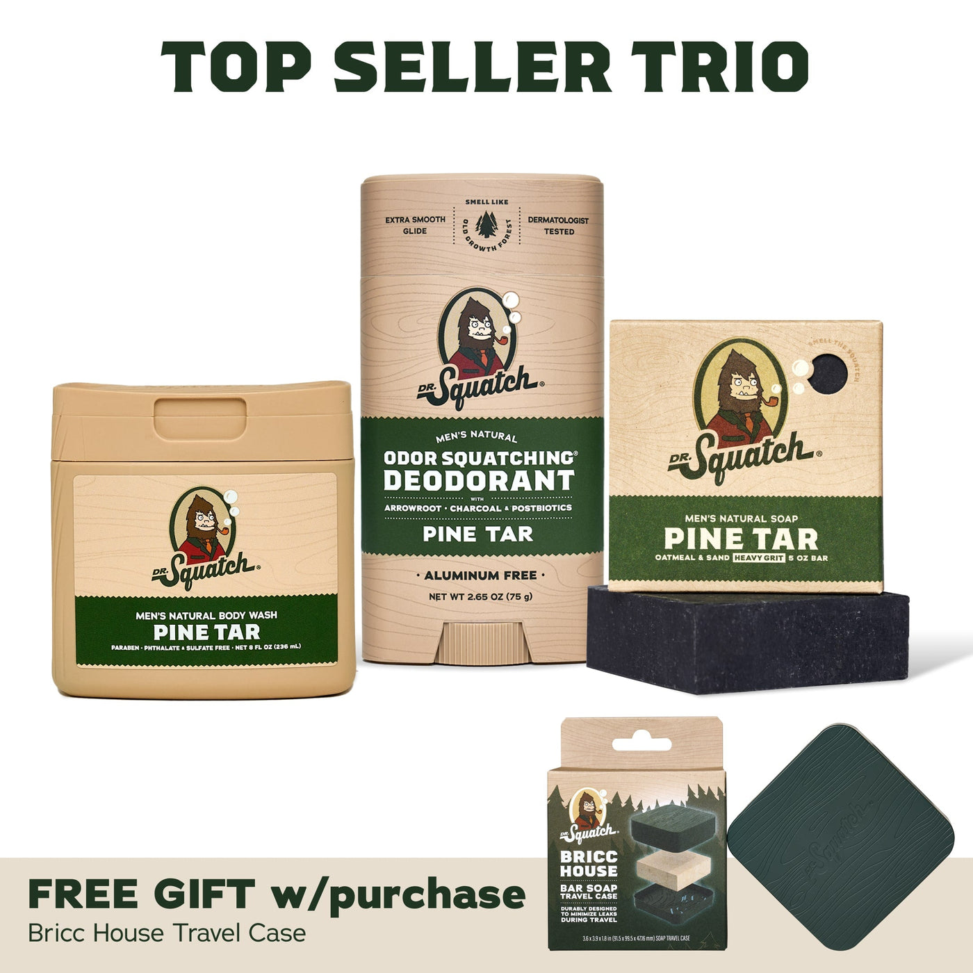 Soap, Deo, Body Wash + Travel Case V3 - Seasonal First-Sip