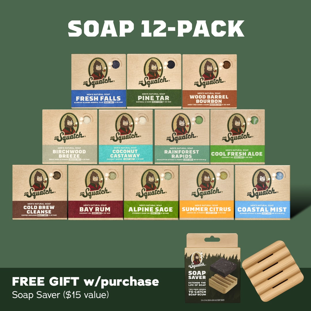 Soap 12-Pack + Soap Saver - Modern Starter-Kit