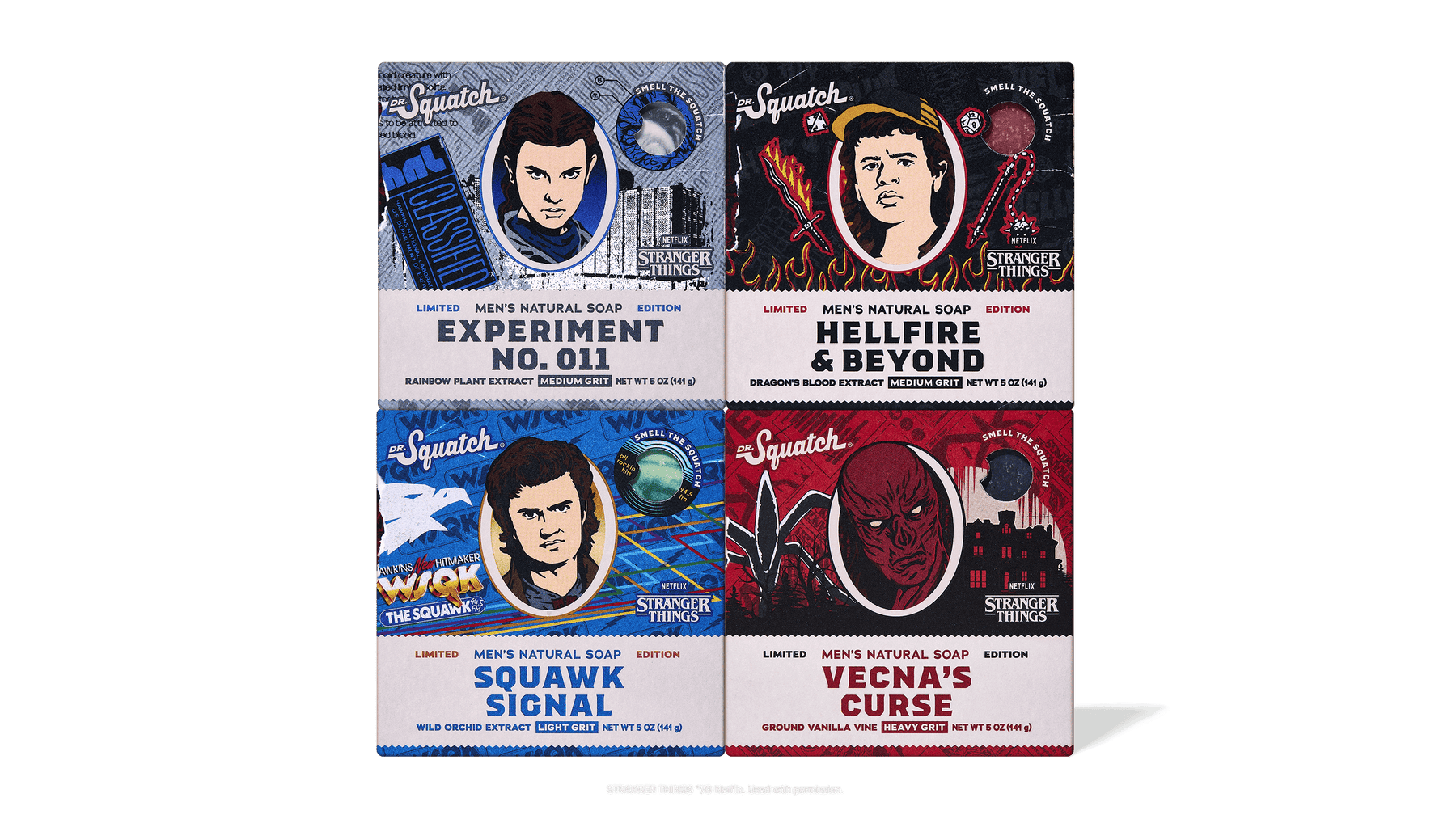 Stranger Things 4-Pack - Evening Bottle-Set
