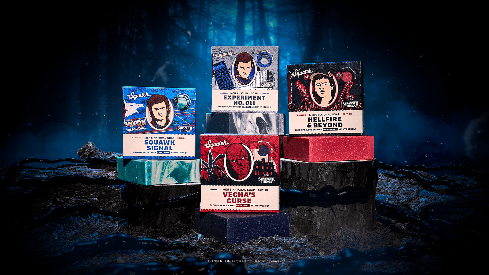 Stranger Things 4-Pack - Evening Bottle-Set