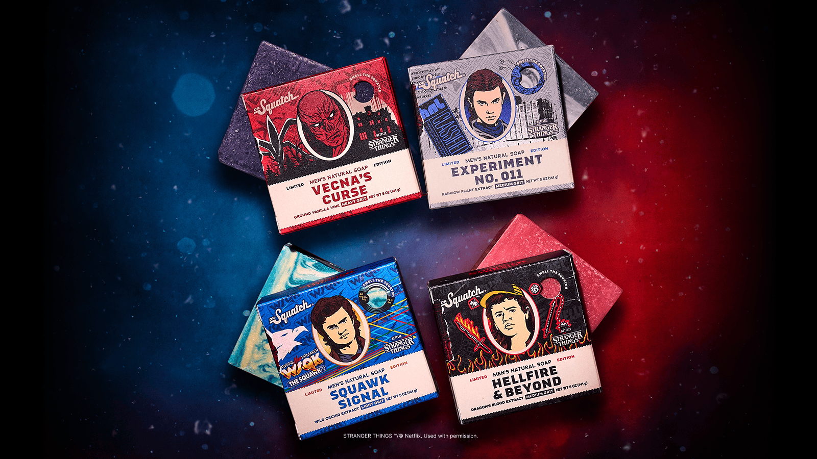 Stranger Things 4-Pack - Evening Bottle-Set