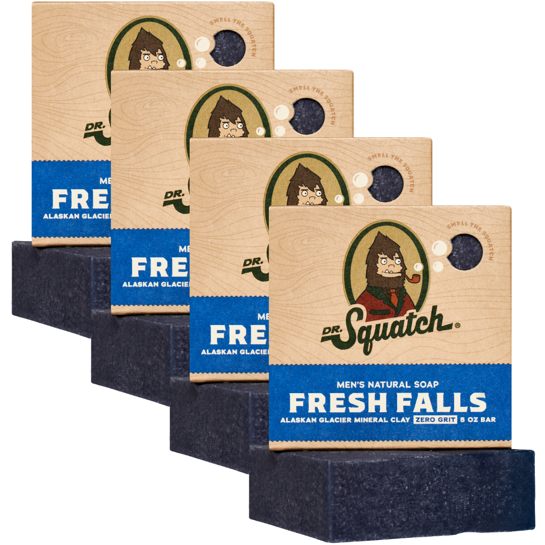 4-Pack Fresh Falls Natural Bar Soap - Premium Flavor-Bundle