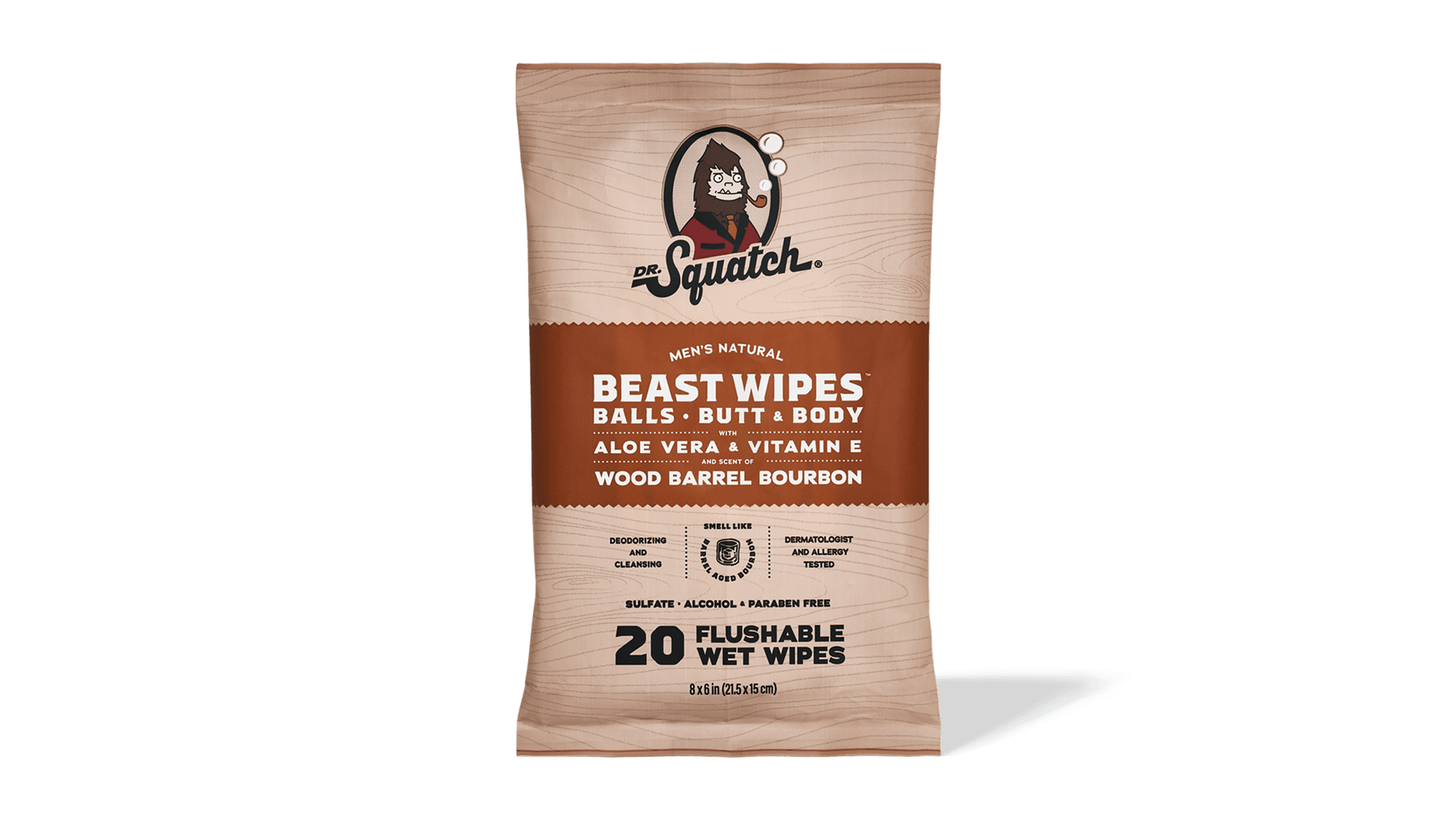 Wood Barrel Bourbon Wipes - Journey Easy-Grooming