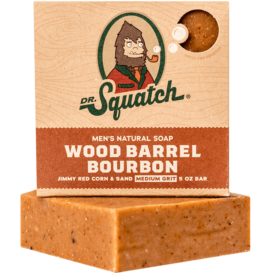 Essentials: Wood Barrel Bourbon Bar Soap - Modern Beard-Care